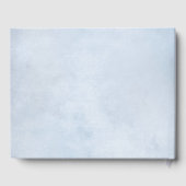 Sonnenblume Dusty Blue Slate Peony Floral Wedding Gästebuch (Rückseite)