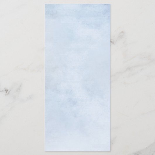 Sonnenblume Dusty Blue Slate Peony Floral Wedding Menükarte (Rückseite)