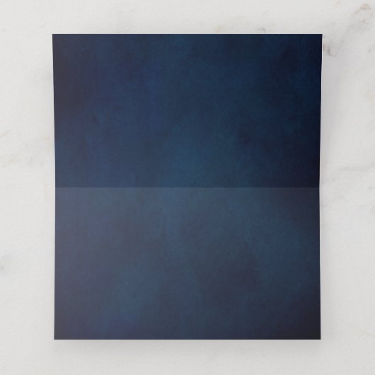 Sonnenblume Dusty Blue Slate Peony Floral Wedding Platzkarte (Innenseite Aufgefaltet)