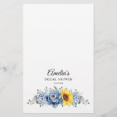 Sonnenblume Dusty Blue Slate Peony Who Bin I Game (Rückseite)