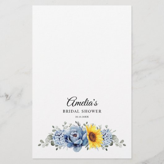 Sonnenblume Dusty Blue Slate Peony Who Bin I Game (Rückseite)