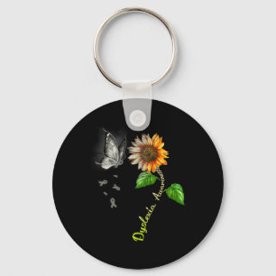 Sonnenblume Dyslexie Bewusstsein Schlüsselanhänger