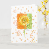 Sonnenblume, egal ob Blankokarte Karte (Gelbe Blume)