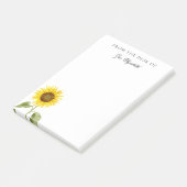 Sonnenblume Eigene Blütenbezeichnung Fügen Sie Ihr Post-it Klebezettel (angewinkelt)