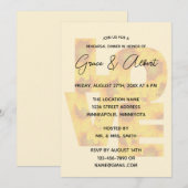 Sonnenblume Einfach Elegante LIEBE Probe Abendesse Einladung (Vorne/Hinten)