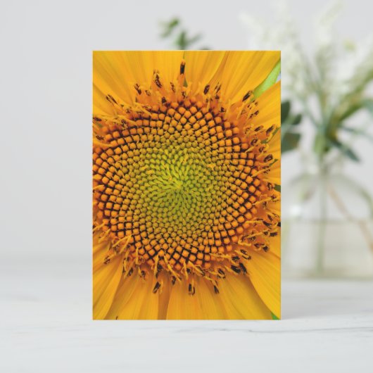 Sonnenblume Einladung (Stehend Vorderseite)