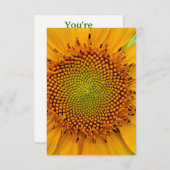 Sonnenblume Einladung (Vorne/Hinten)