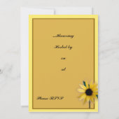 Sonnenblume Einladung (Rückseite)