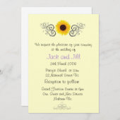 Sonnenblume-Einladung Einladung (Vorne/Hinten)