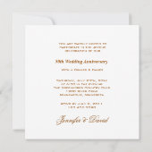 Sonnenblume Einladung zum 50. Hochzeitstag (Rückseite)