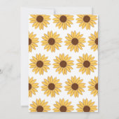 Sonnenblume Einladung zum Geburtstag (Rückseite)