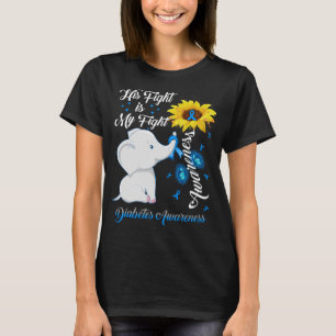 Sonnenblume Elefant sein Kampf ist mein Kampf gege T-Shirt