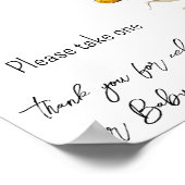 Sonnenblume Elegant Boho Blumenjungen Duschfavorit Poster (Ecke)