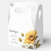 Sonnenblume Elegant Boho Floral Baby Dusche Geschenkschachtel (Geöffnet)