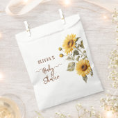 Sonnenblume Elegant Boho Floral Baby Dusche Geschenktütchen (Ausgeschnitten)