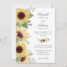 Sonnenblume Elegante Hochzeit der Rustikalen Blume