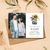 Sonnenblume Elegantes Foto Rustikale Hochzeit Save The Date