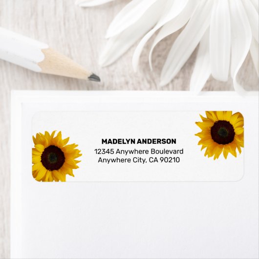 Sonnenblume Elegantes Rustikales Gold Hochzeit (Insitu)