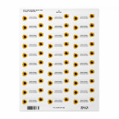 Sonnenblume Elegantes Rustikales Gold Hochzeit (Vorne)