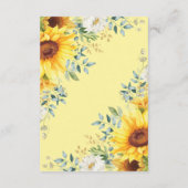 Sonnenblume Elephant Baby Duschbücher für Baby Begleitkarte (Rückseite)