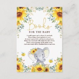 Sonnenblume Elephant Baby Duschbücher für Baby Begleitkarte