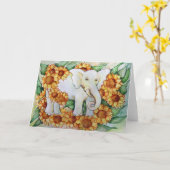 Sonnenblume Elephant Karte (Gelbe Blume)