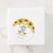 Sonnenblume Elephant Vielen Dank für Ihre Unterstü Geschenkanhänger (Beispiel)