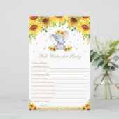 Sonnenblume Elephant Well will für Baby Activity (Stehend Vorderseite)