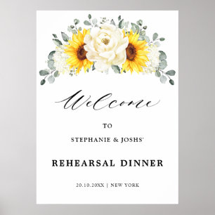 Sonnenblume Elfenbein Pfingstrose Probe Dinner Wil Poster