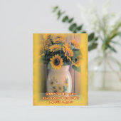 Sonnenblume Embrace Postkarte (Stehend Vorderseite)