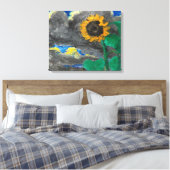 Sonnenblume | Emil Nolde | Leinwanddruck (Insitu (Schlafzimmer))