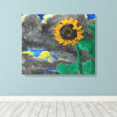 Sonnenblume | Emil Nolde | Leinwanddruck (Insitu (Holzboden))