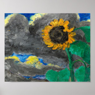 Sonnenblume Emil Nolde Poster