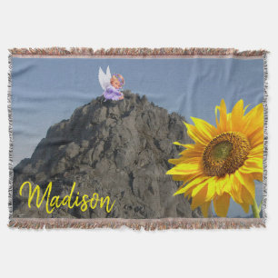 Sonnenblume Engel Throw Blanket Decke
