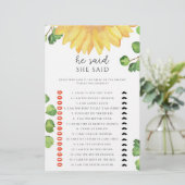 Sonnenblume Er sagte, sie sagte Brautparty (Stehend Vorderseite)