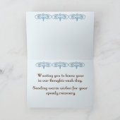 Sonnenblume erhalten wohle Wünsche Karte (Innenseite)