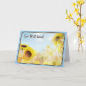 Sonnenblume erhalten wohle Wünsche Karte (Gelbe Blume)