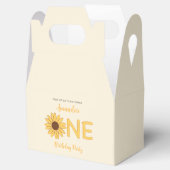 Sonnenblume Erster Geburtstag Geschenkschachtel (Geöffnet)