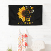 Sonnenblume ESL Lehrer Sonderperson kann hören Banner (Insitu)