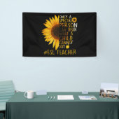 Sonnenblume ESL Lehrer Sonderperson kann hören Banner (Messeveranstaltung)