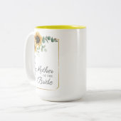 Sonnenblume Eukalyptus Geometrische Mutter der Bri Zweifarbige Tasse (Vorderseite Links)