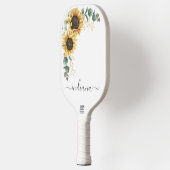 Sonnenblume Eukalyptus Script Name Botanisch Pickleball Schläger (Links)