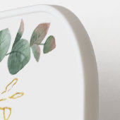 Sonnenblume Eukalyptus Script Name Botanisch Pickleball Schläger (Linke Seite)