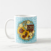 Sonnenblume Eule-Tasse Kaffeetasse (Links)