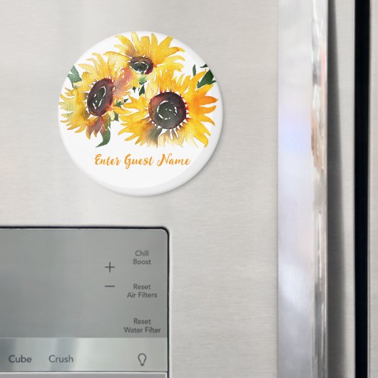 Sonnenblume Fabulous 50 Geburtstag Magnet (In Situ (Kühlschrank))