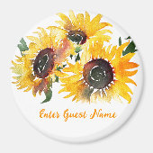 Sonnenblume Fabulous 50 Geburtstag Magnet (Vorne)