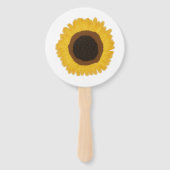 Sonnenblume Fächer (Rückseite)