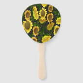 Sonnenblume Fächer (Vorderseite)