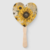 Sonnenblume Fächer (Rückseite)