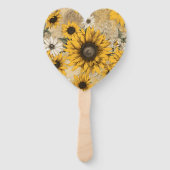 Sonnenblume Fächer (Vorderseite)